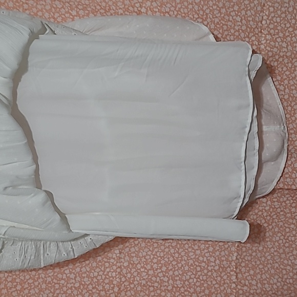 Kate & Sam White Eyelet Maxi Dress, sz M NWT - Picture 8 of 9